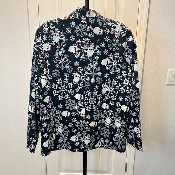 Wisholic 2 Piece Santa Suit Jacket and Pants Size 3X Santa Snowflakes Christmas - Picture 3 of 16